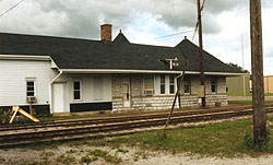 Stone depot at Bad Axe, MI