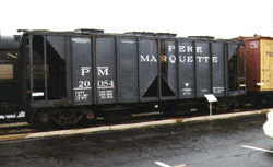 PM covered hopper #20054 on display at the B&O Museum